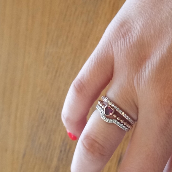 18k gold diamond enhancer / guard ring sz 6.5 - Picture 6 of 6